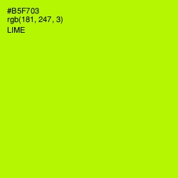 #B5F703 - Lime Color Image