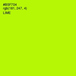 #B5F704 - Lime Color Image