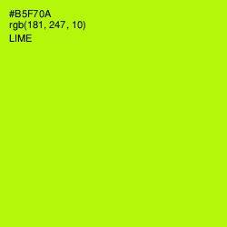 #B5F70A - Lime Color Image