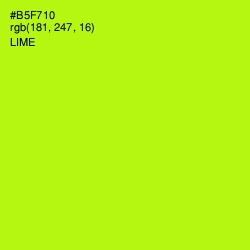 #B5F710 - Lime Color Image