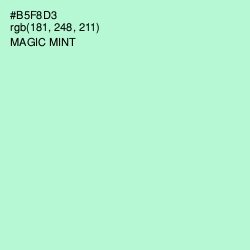 #B5F8D3 - Magic Mint Color Image