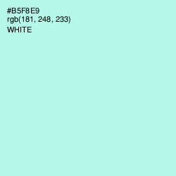 #B5F8E9 - Ice Cold Color Image