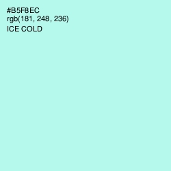 #B5F8EC - Ice Cold Color Image