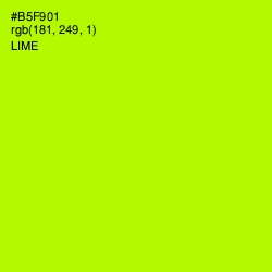 #B5F901 - Lime Color Image