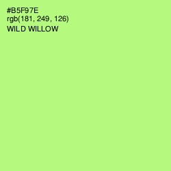 #B5F97E - Wild Willow Color Image