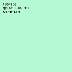 #B5F9D3 - Magic Mint Color Image