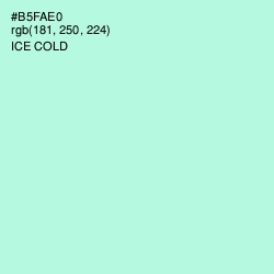 #B5FAE0 - Ice Cold Color Image