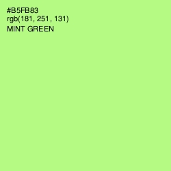 #B5FB83 - Mint Green Color Image