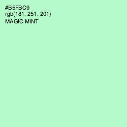 #B5FBC9 - Magic Mint Color Image