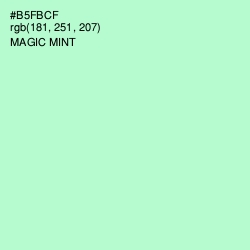 #B5FBCF - Magic Mint Color Image