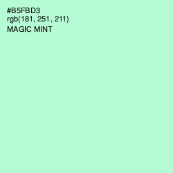 #B5FBD3 - Magic Mint Color Image