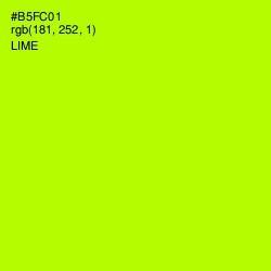 #B5FC01 - Lime Color Image