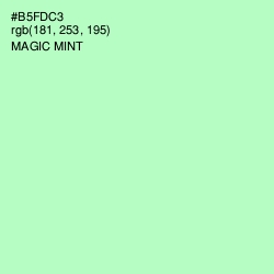 #B5FDC3 - Magic Mint Color Image