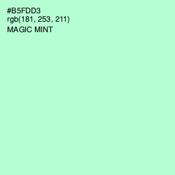 #B5FDD3 - Magic Mint Color Image