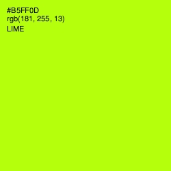 #B5FF0D - Lime Color Image