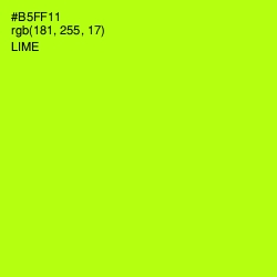 #B5FF11 - Lime Color Image