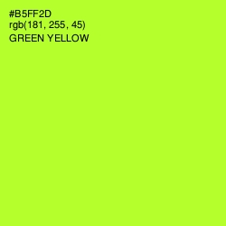 #B5FF2D - Green Yellow Color Image