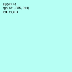 #B5FFF4 - Ice Cold Color Image