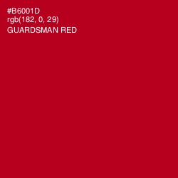 #B6001D - Guardsman Red Color Image