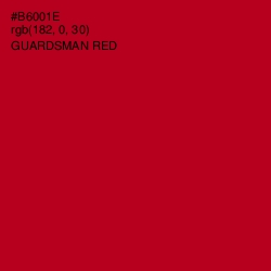 #B6001E - Guardsman Red Color Image