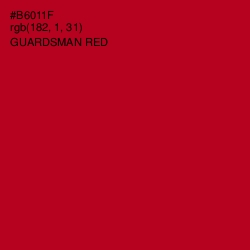 #B6011F - Guardsman Red Color Image