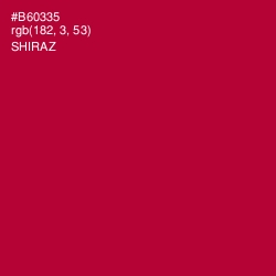 #B60335 - Shiraz Color Image
