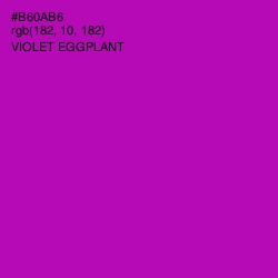 #B60AB6 - Violet Eggplant Color Image