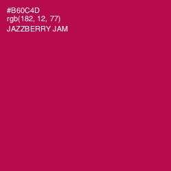 #B60C4D - Jazzberry Jam Color Image