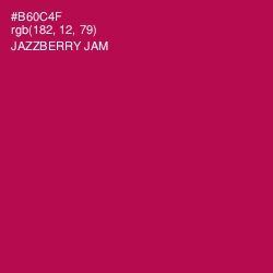 #B60C4F - Jazzberry Jam Color Image