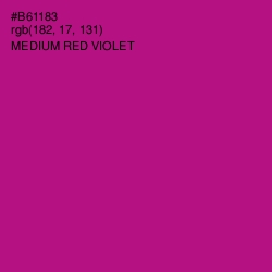 #B61183 - Medium Red Violet Color Image