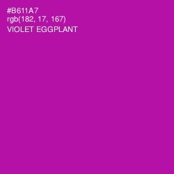 #B611A7 - Violet Eggplant Color Image