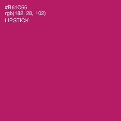 #B61C66 - Lipstick Color Image