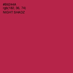 #B6244A - Night Shadz Color Image