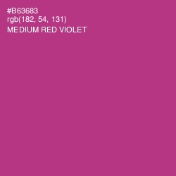 #B63683 - Medium Red Violet Color Image