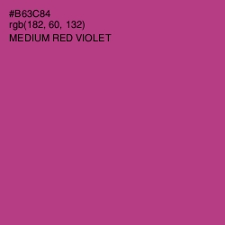 #B63C84 - Medium Red Violet Color Image