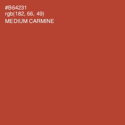 #B64231 - Medium Carmine Color Image