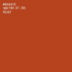 #B6431E - Rust Color Image