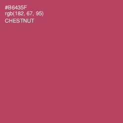 #B6435F - Chestnut Color Image