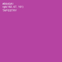 #B643A1 - Tapestry Color Image