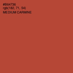 #B64736 - Medium Carmine Color Image