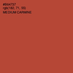 #B64737 - Medium Carmine Color Image