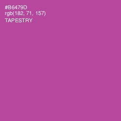 #B6479D - Tapestry Color Image