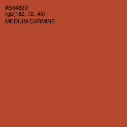 #B6482D - Medium Carmine Color Image