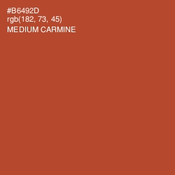 #B6492D - Medium Carmine Color Image