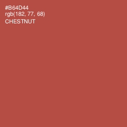 #B64D44 - Chestnut Color Image