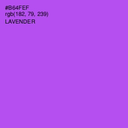 #B64FEF - Lavender Color Image