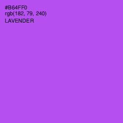 #B64FF0 - Lavender Color Image