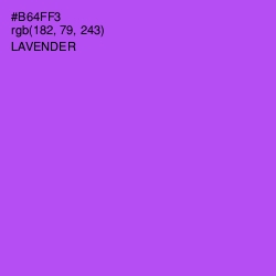 #B64FF3 - Lavender Color Image