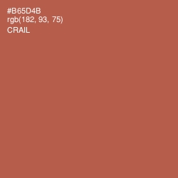 #B65D4B - Crail Color Image