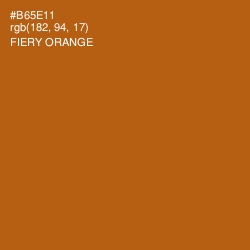 #B65E11 - Fiery Orange Color Image